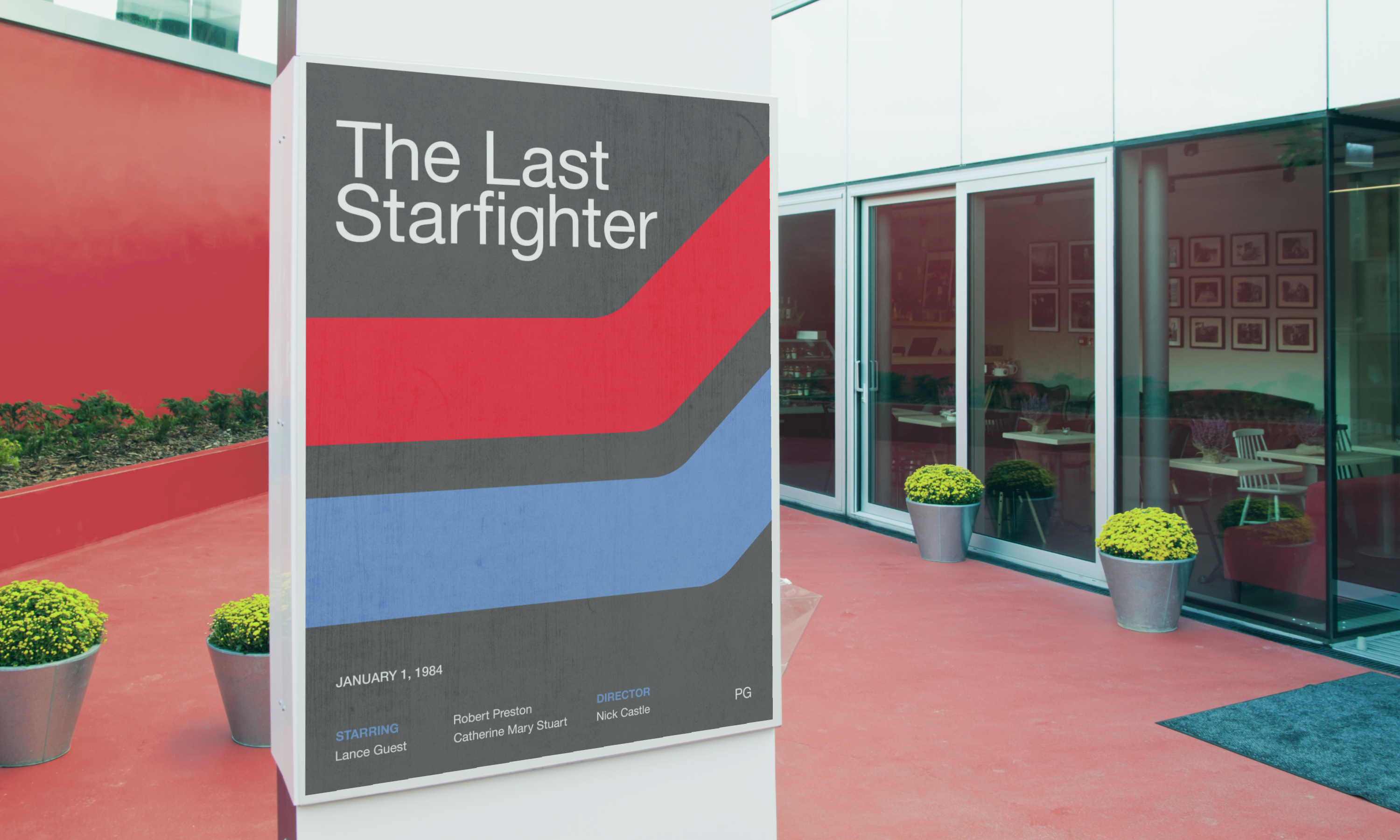 mockup of the last starfighter movie poster